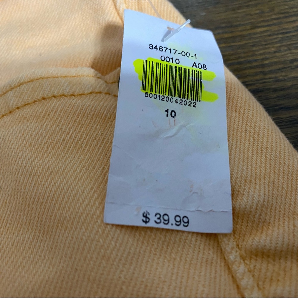 NWT Old Navy High Rise OG Straight Pop Color Light Orange Size 10 - Picture 5 of 7